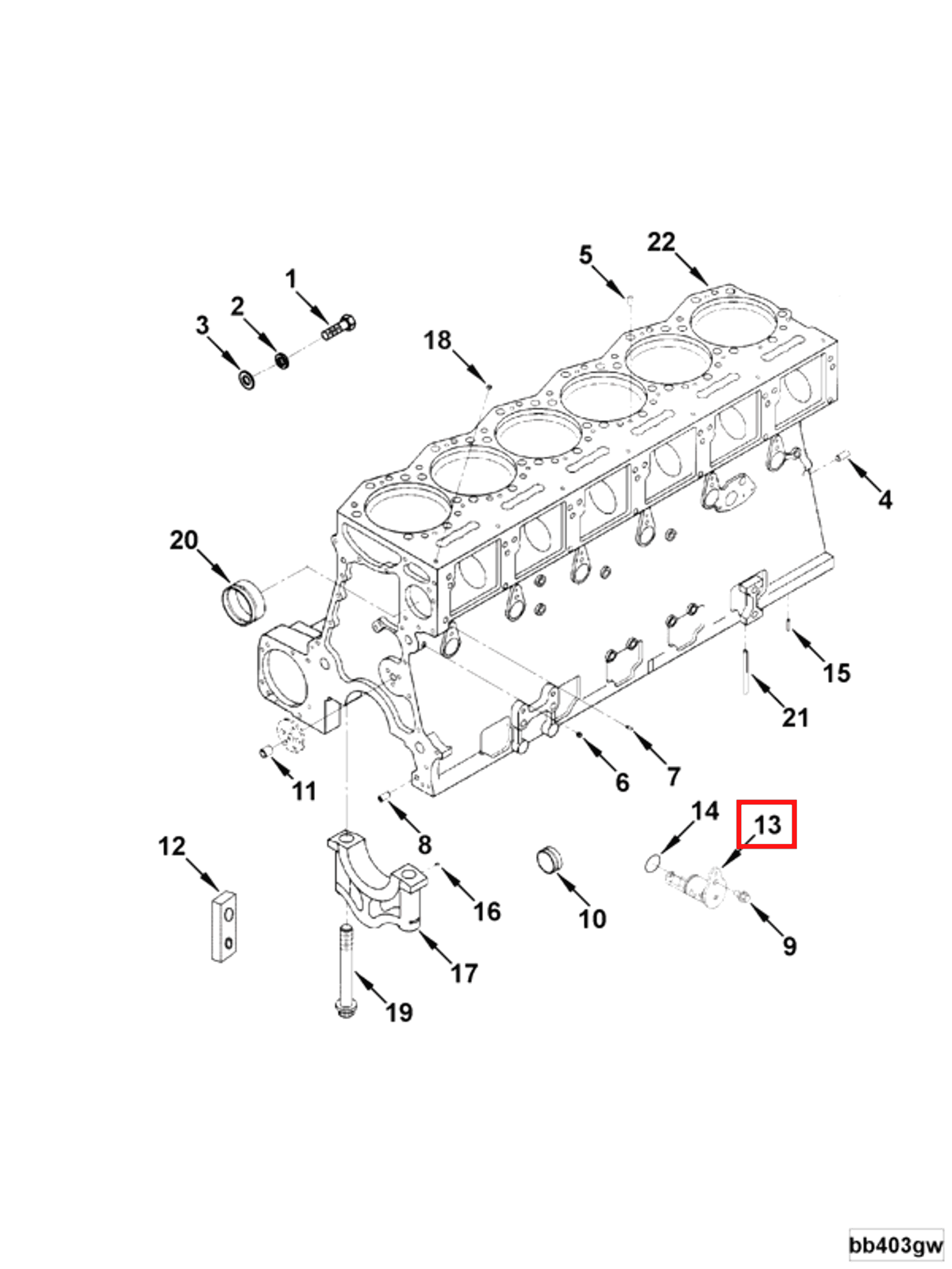 Piston | Cummins 4953572 | Piston Cooling Nozzle