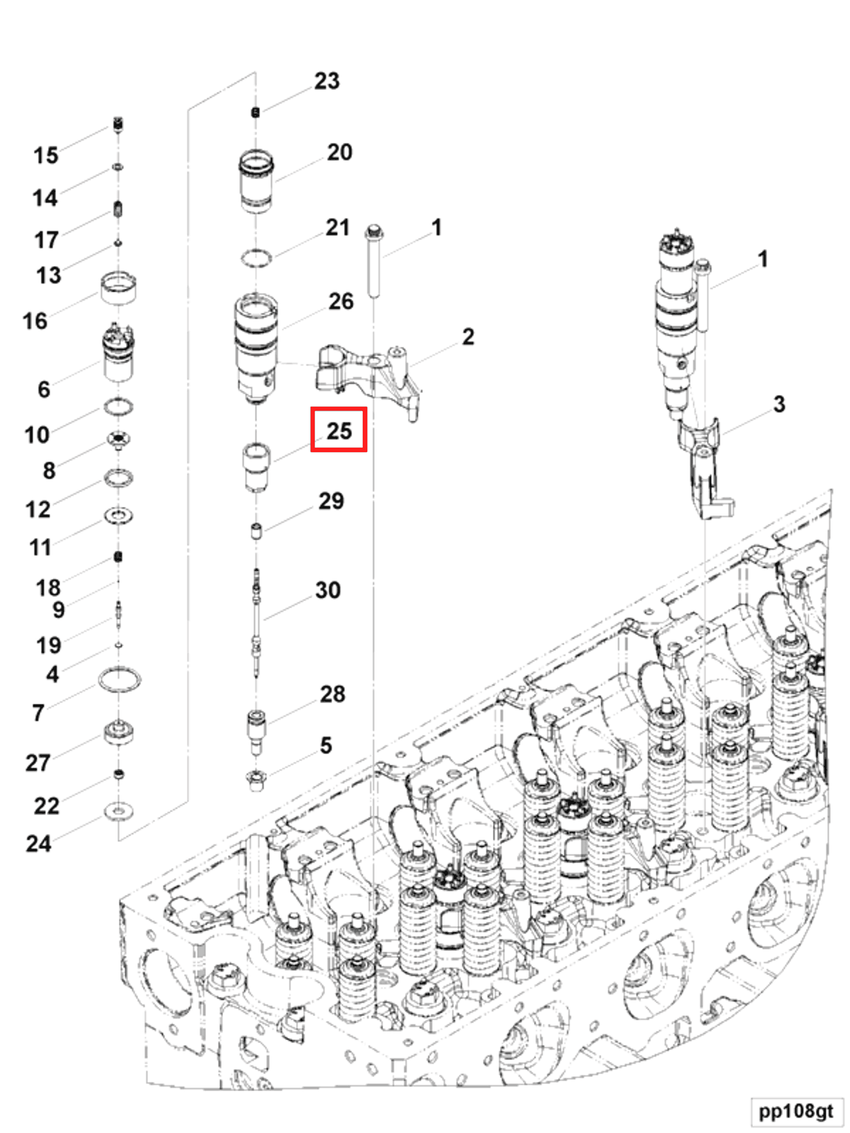 Retainer | Cummins 4955080 | Injector Nozzle Retainer
