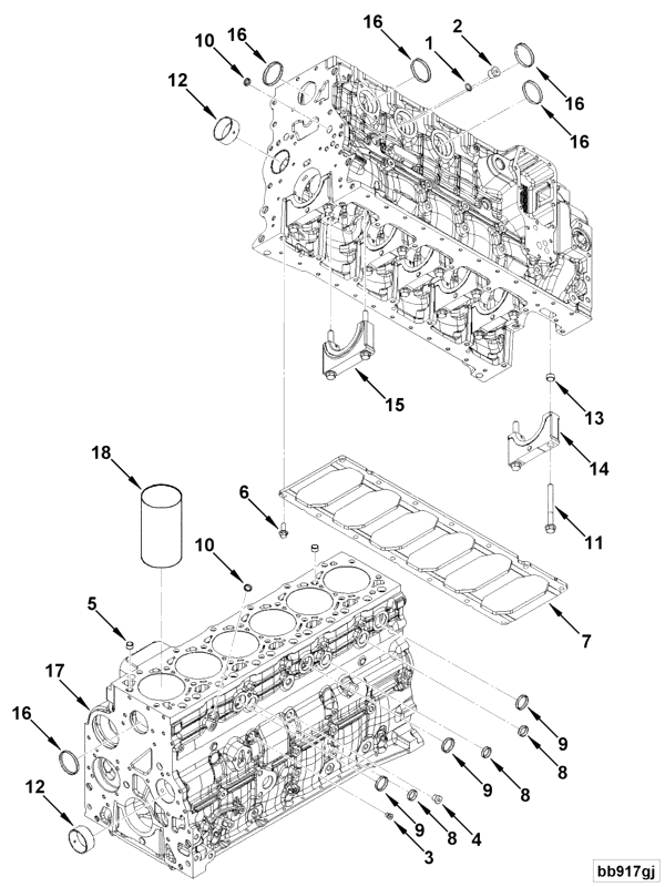 Cylinder Blok | Cummins 4955412 | Cylinder Block Kit