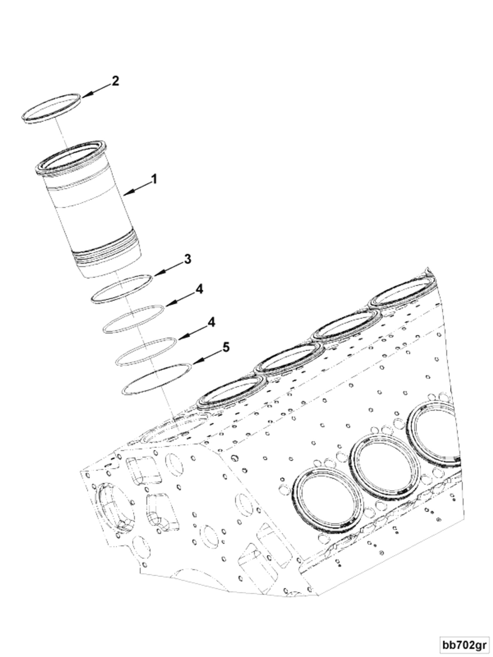 Cylinder liner | Cummins 4955432 | Cylinder Liner Kit