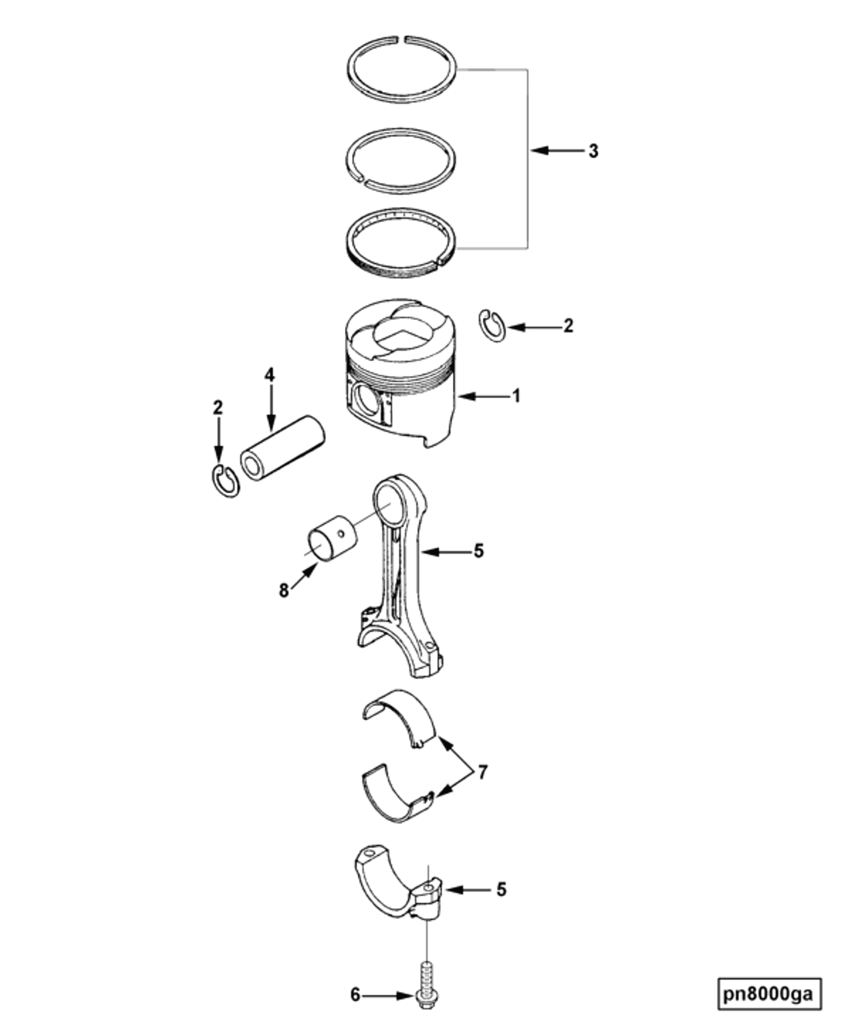 Piston | Cummins 4955551 | Piston Oversized Kit