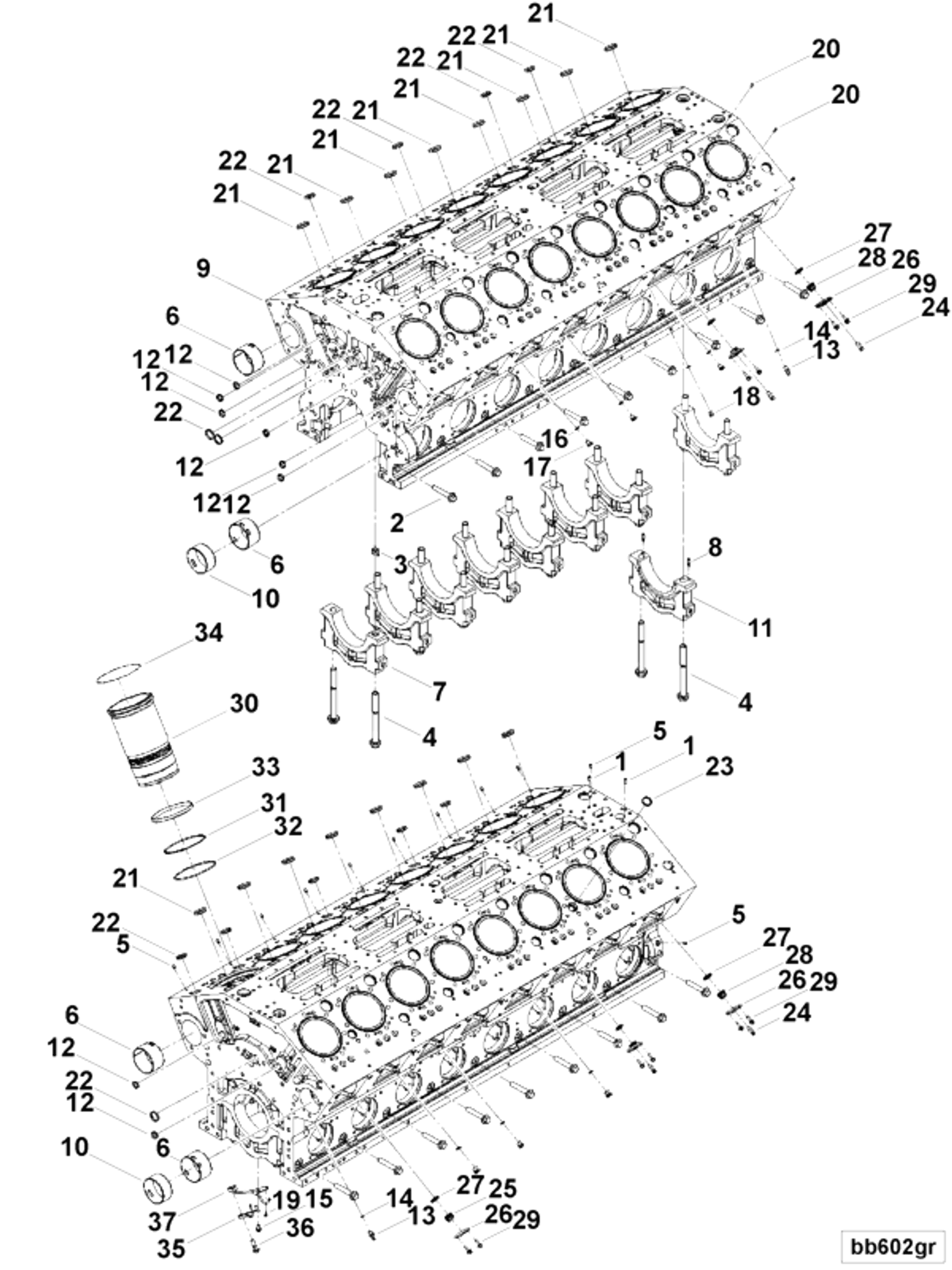 Piston | Cummins 4955917 | Piston Cooling Nozzle Kit