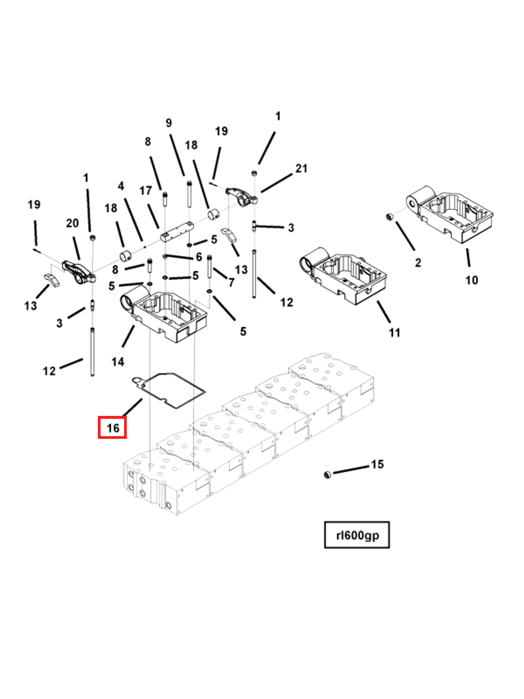 Rocker | Cummins 4959090 | Rocker Lever Housing Gasket