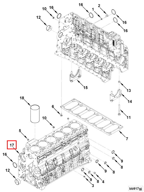 Cylinder Blok | Cummins 4990447