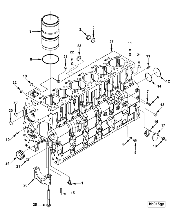Cylinder Blok | Cummins 4993493