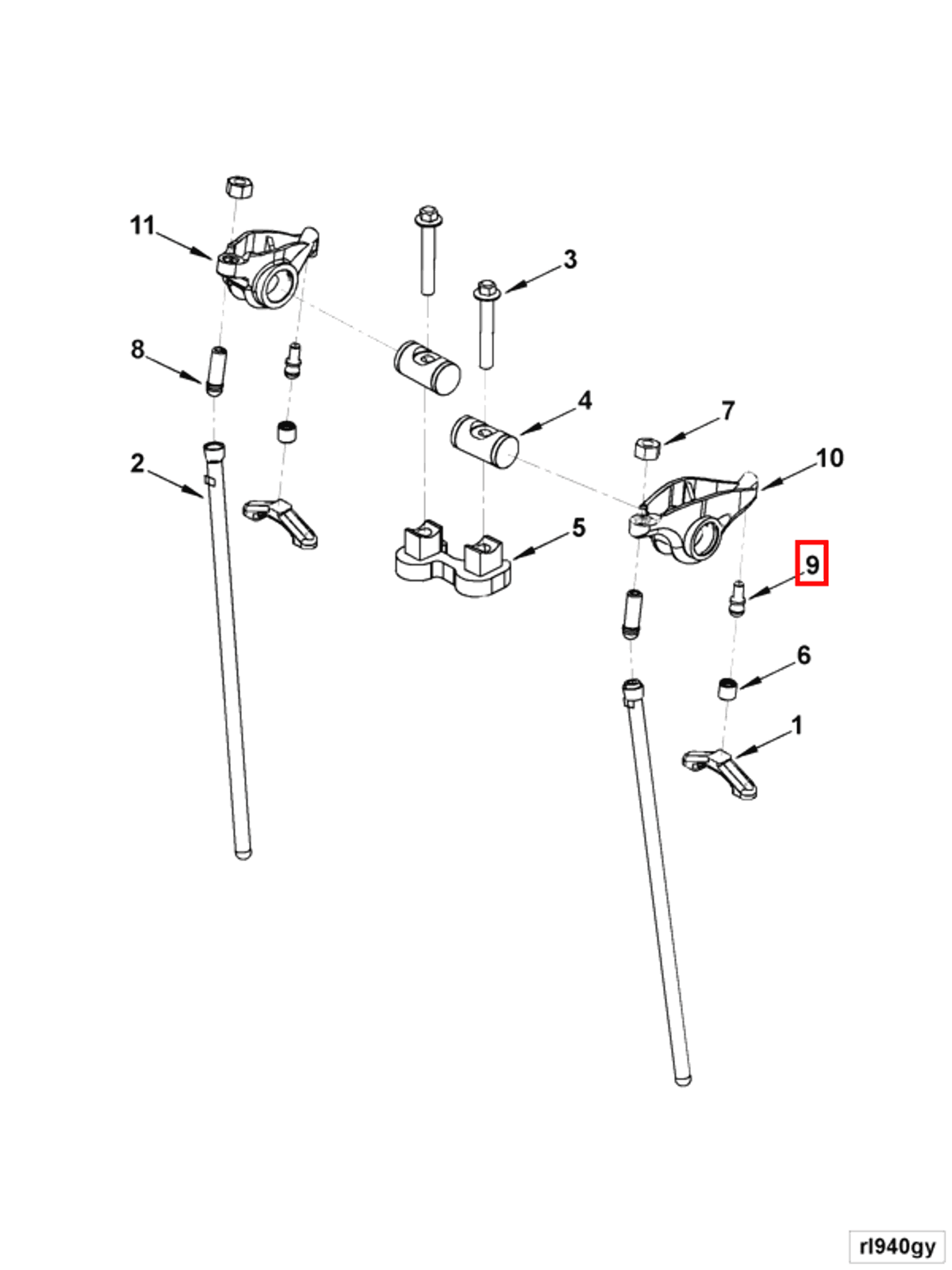 Rocker | Cummins 4994197 | Rocker Lever Ball
