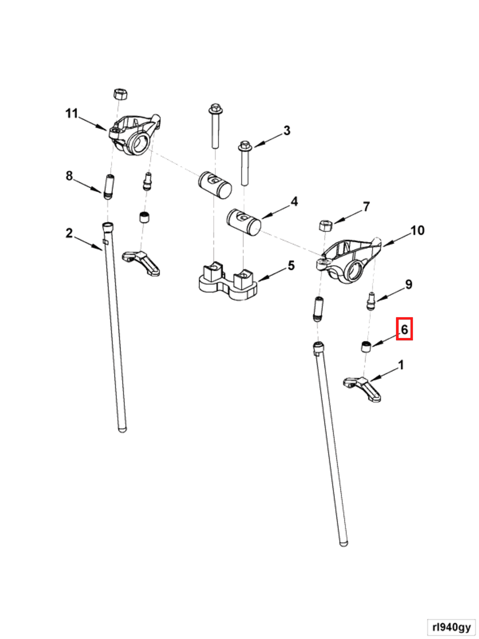 Rocker | Cummins 4994198 | Rocker Lever Socket