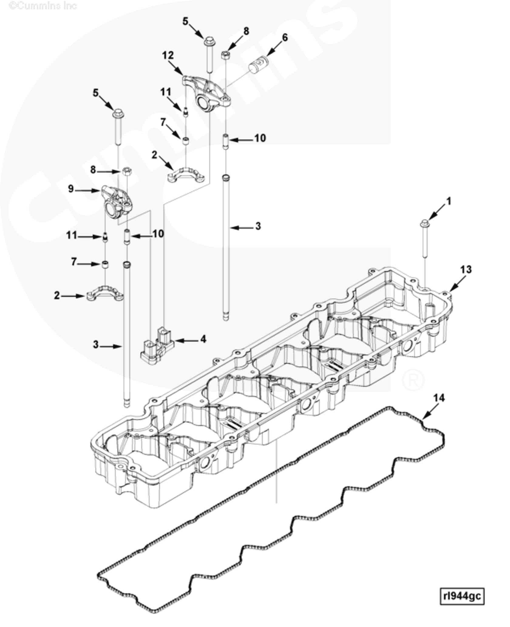 Rocker | Cummins 5253888 | Rocker Lever