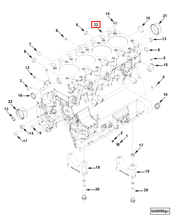 Cylinder Blok | Cummins 5254546
