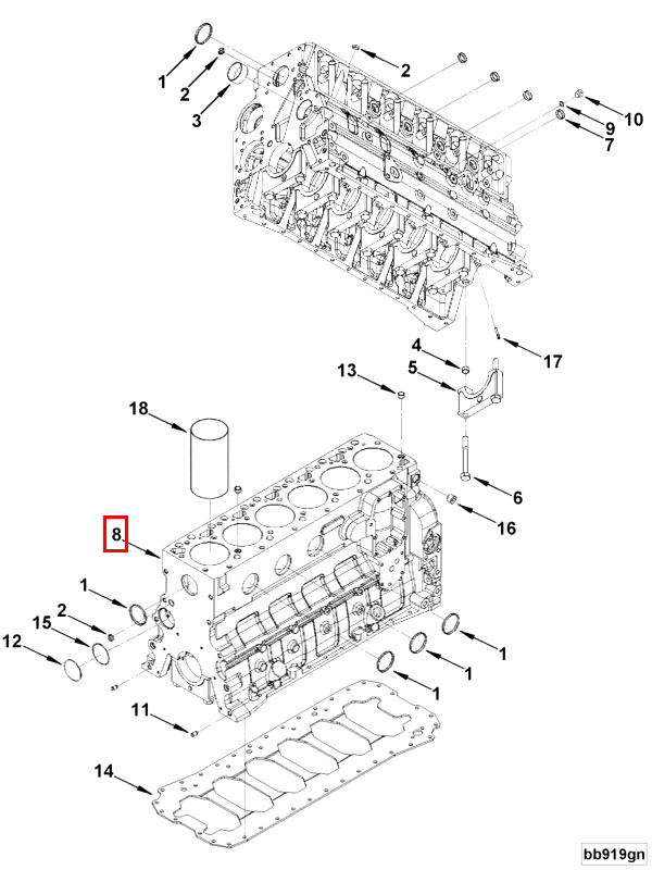Cylinder Blok | Cummins 5257620
