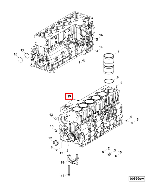 Cylinder Blok | Cummins 5260560