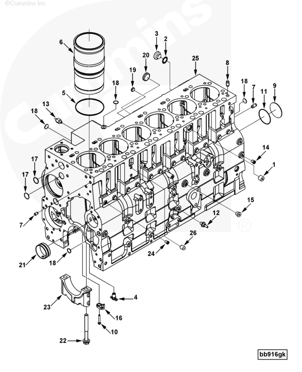Cylinder Blok | Cummins 5273298