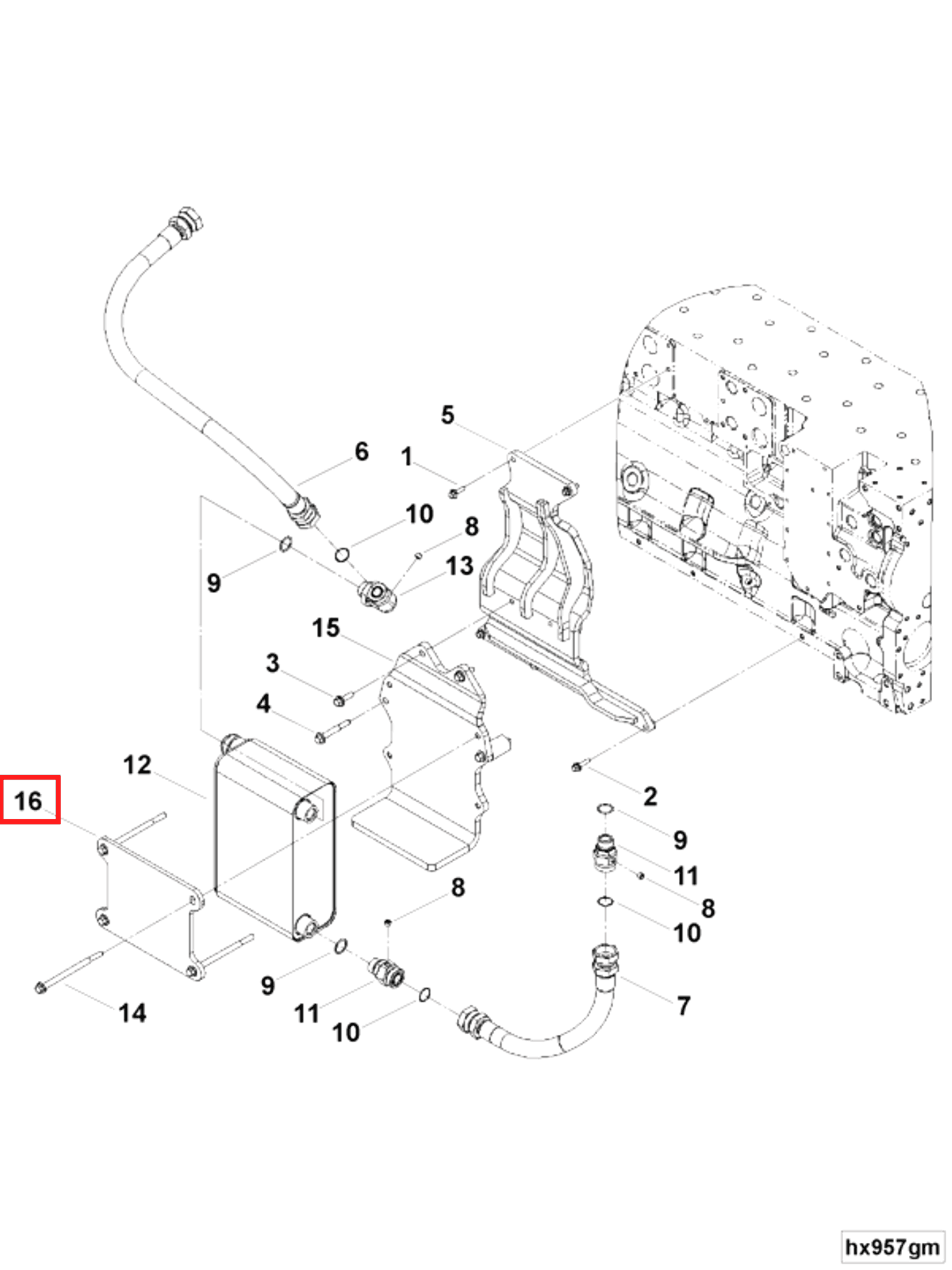 Heat Exchanger | Cummins 5289020 | Heat Exchanger Bracket