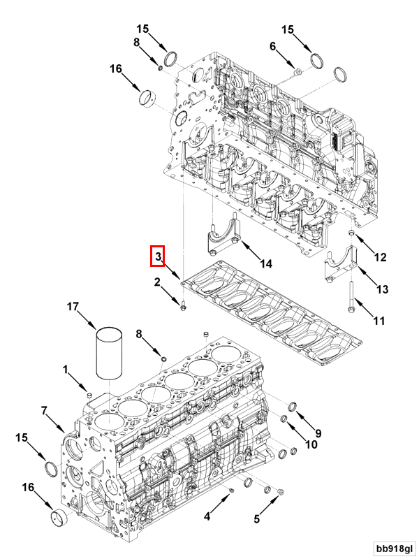 Cylinder Blok | Cummins 5290910 | Cylinder Block Stiffener