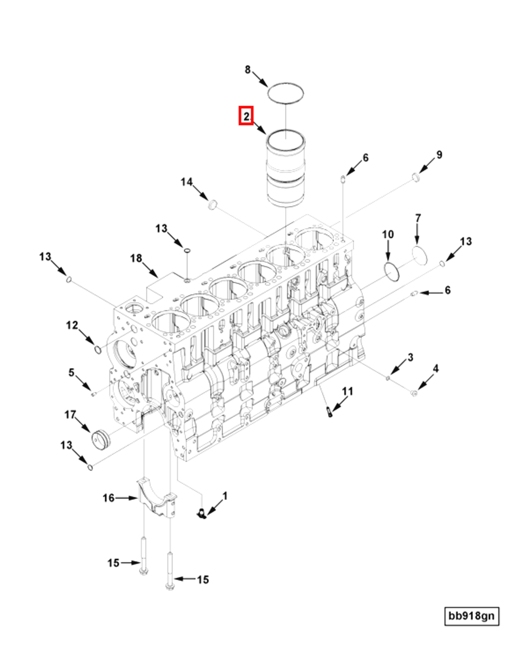 Cylinder liner | Cummins 5290937