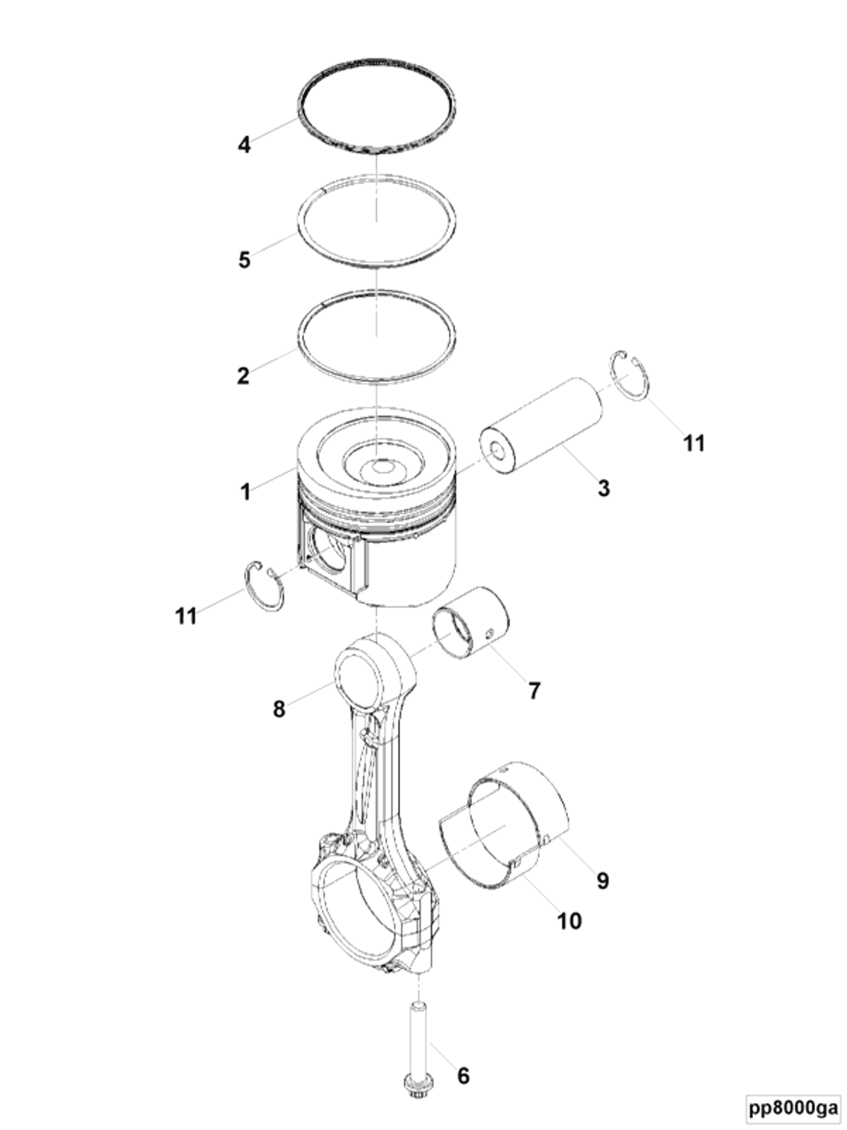 Piston | Cummins 5302219 | Piston Ring Kit