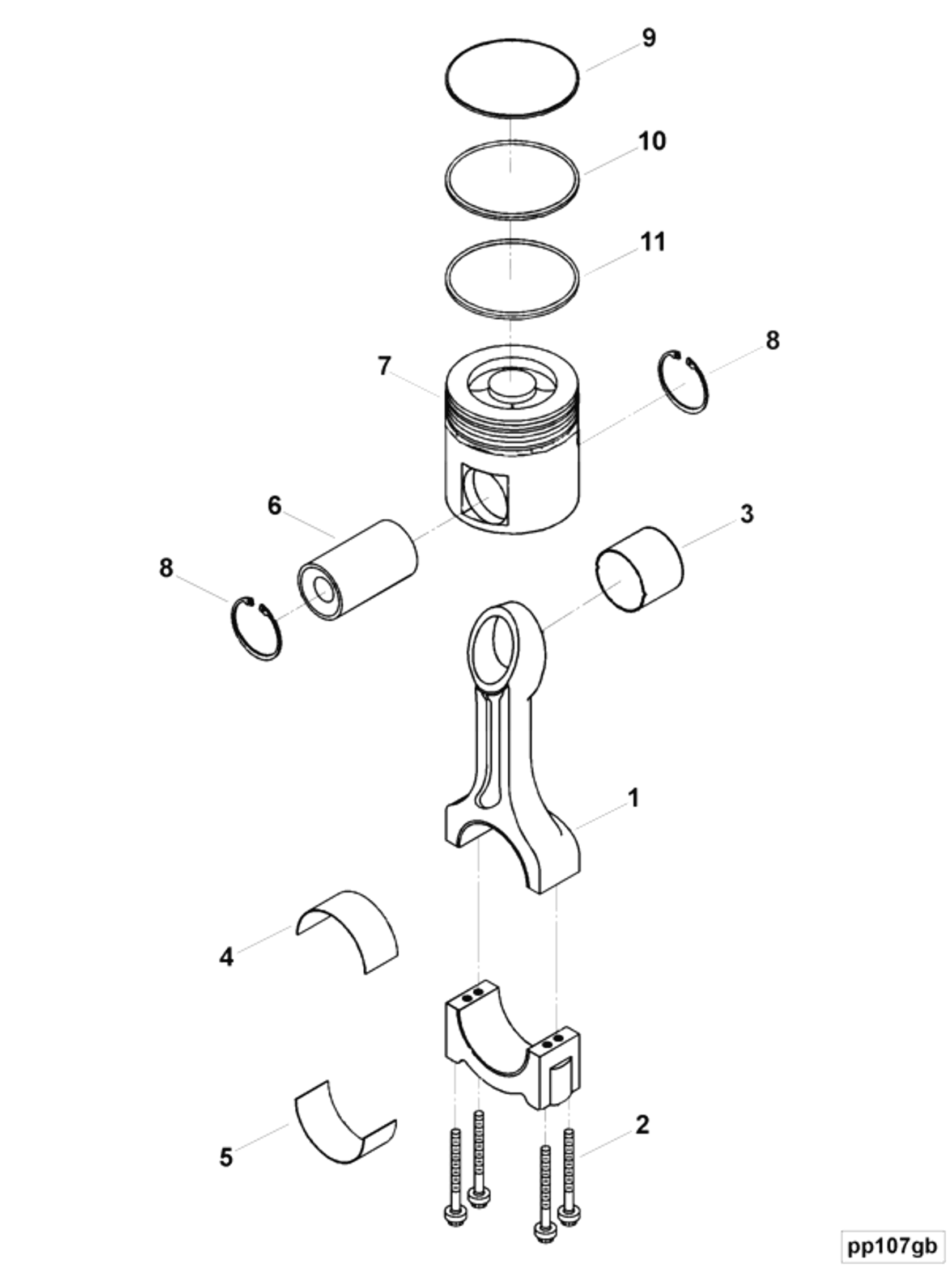 Piston | Cummins 5405722 | Piston Ring Kit